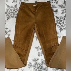 White House black market suede leggings